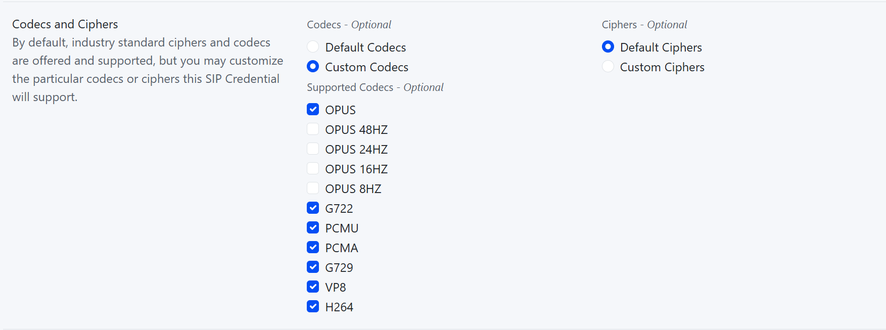 OPUS Codecs